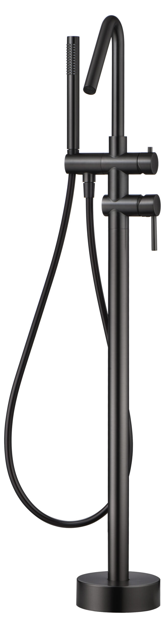 Corcega vrijstaande badkraan in zwart gun metal