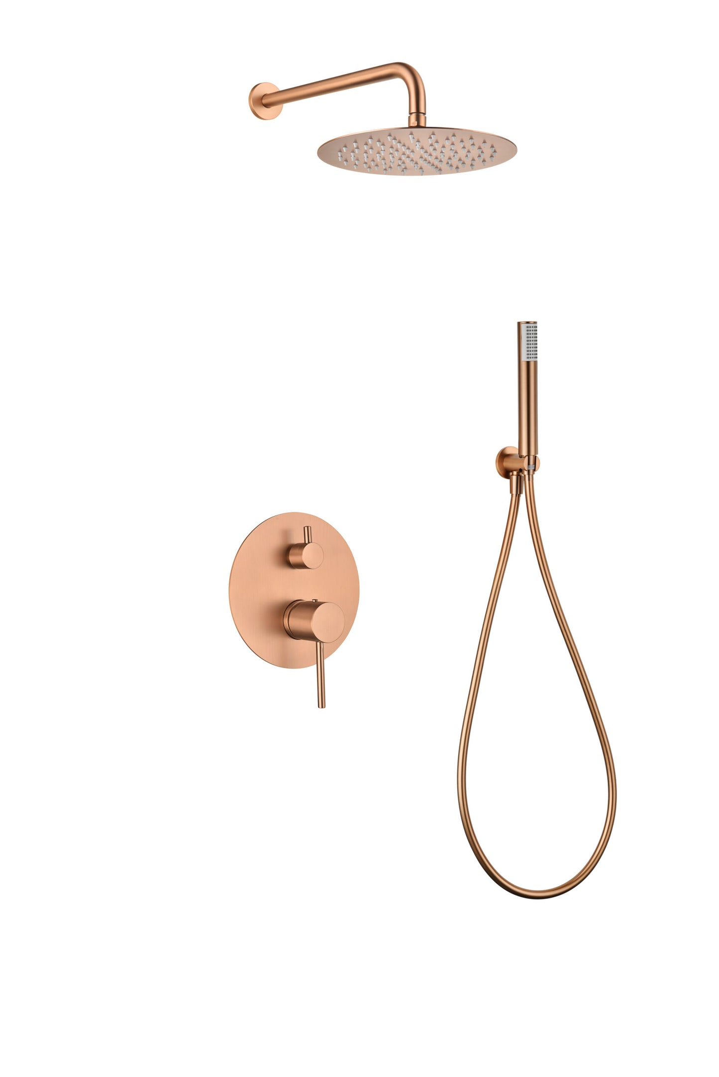 Eéngreepsdoucheset voor inbouw Monza geborsteld roségoud