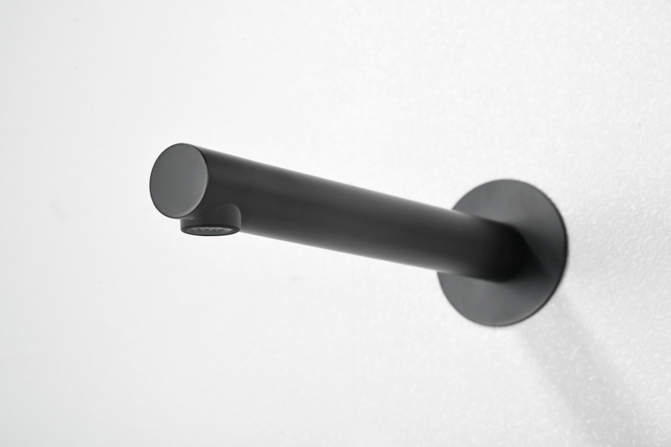 Eengreeps mengkraan voor inbouw wastafel Olimpo matzwart