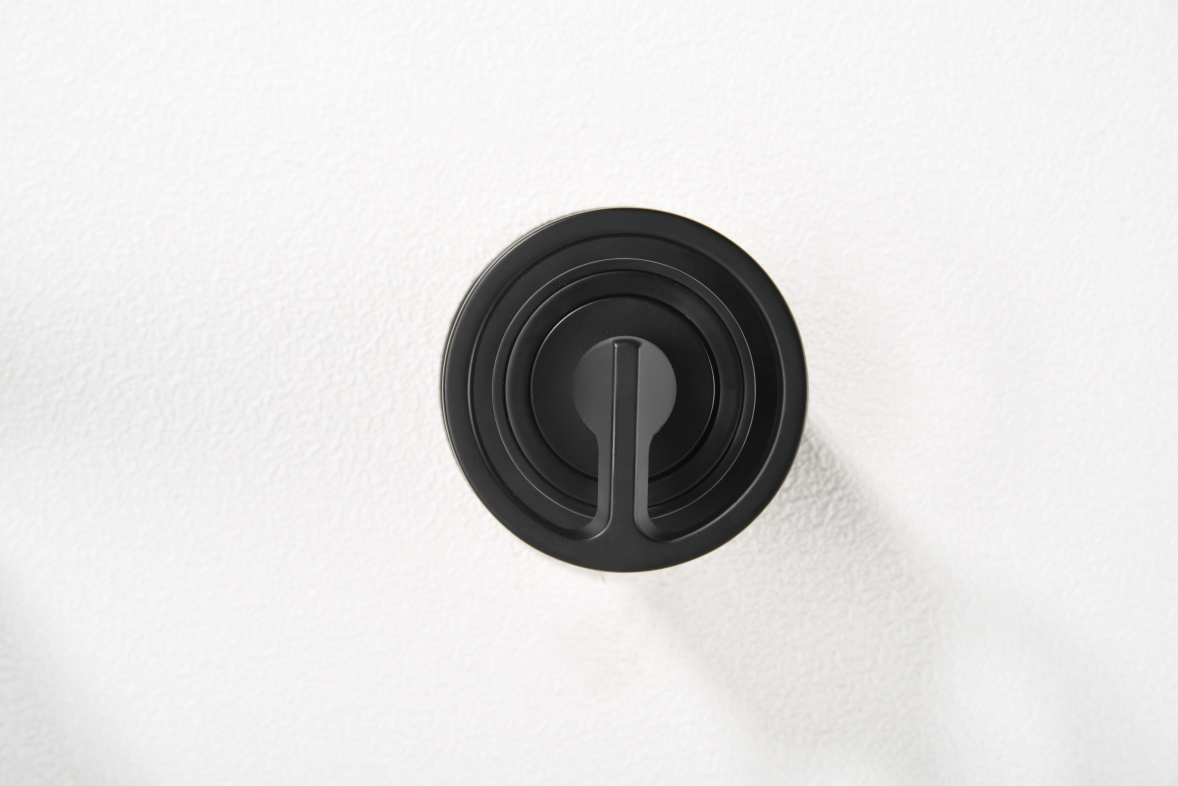 Eengreeps mengkraan voor inbouw wastafel Olimpo matzwart