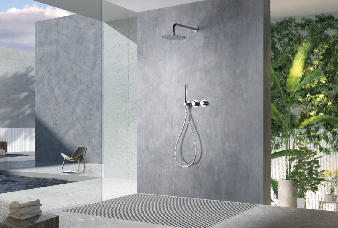 Thermostatische inbouwdoucheset Assen