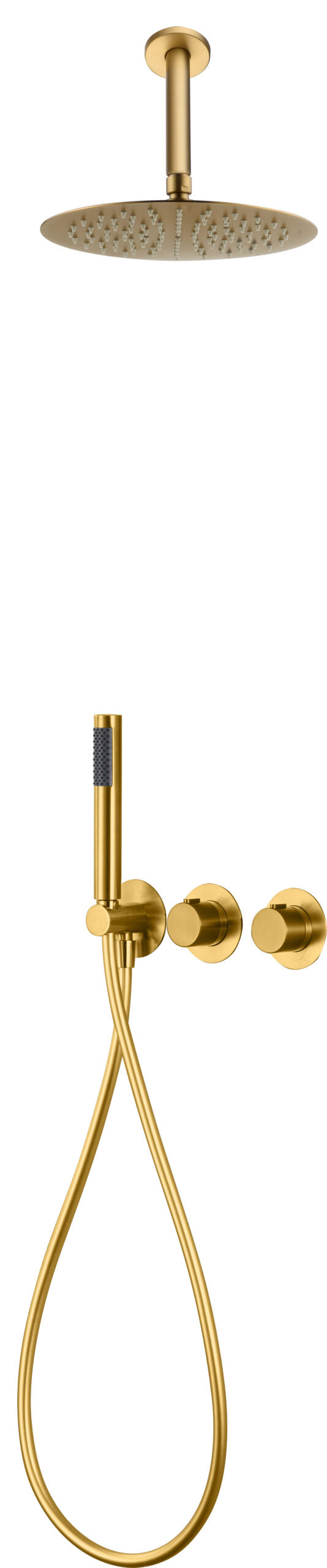 Thermostatische inbouwdoucheset Breda geborsteld goud