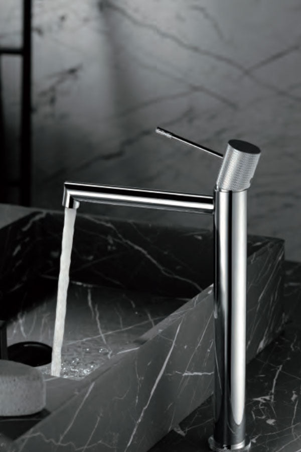 Eengreeps wastafelmengkraan met hoge uitloop Line